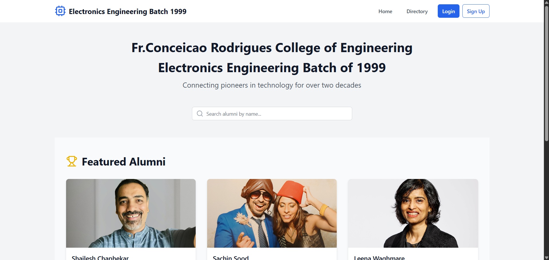 Alumni Homepage