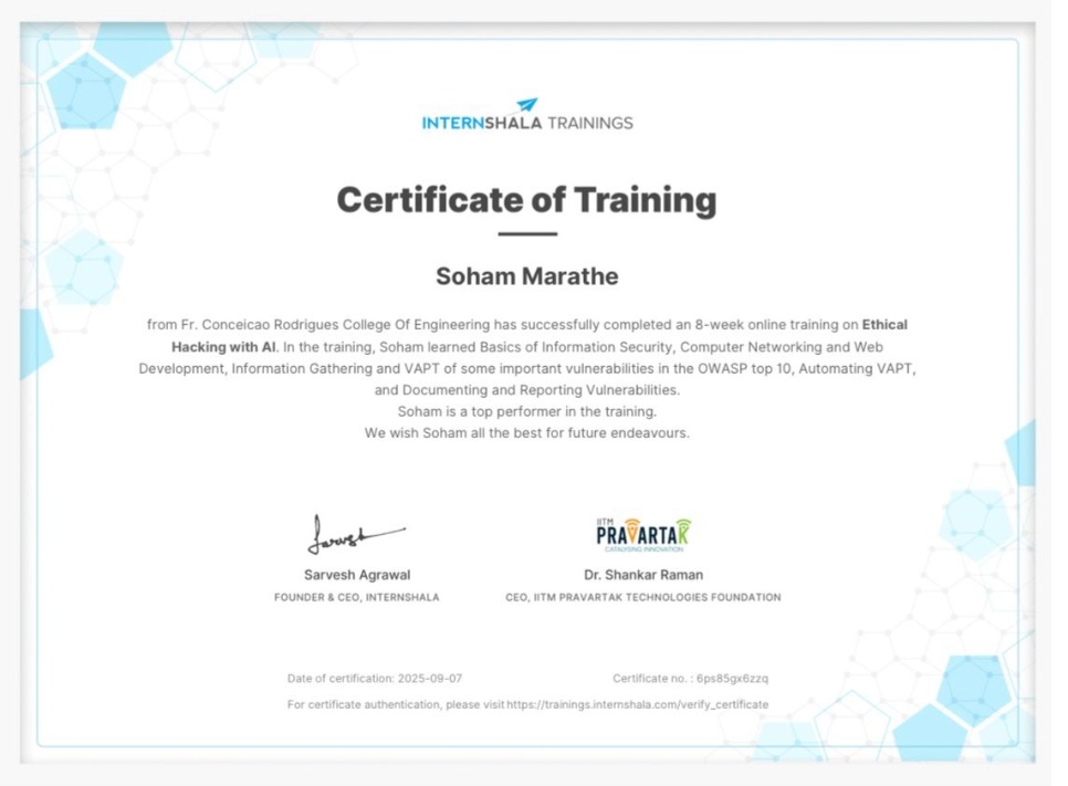 Ethical Hacking Training